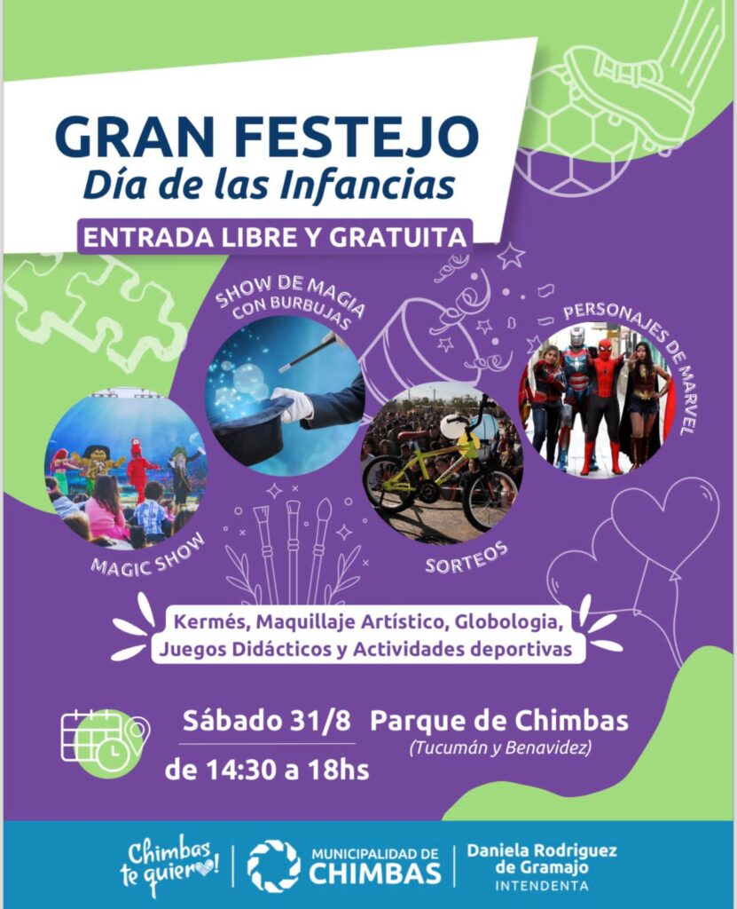 Chimbas celebra el Día de las Infancias con un gran evento para las familias