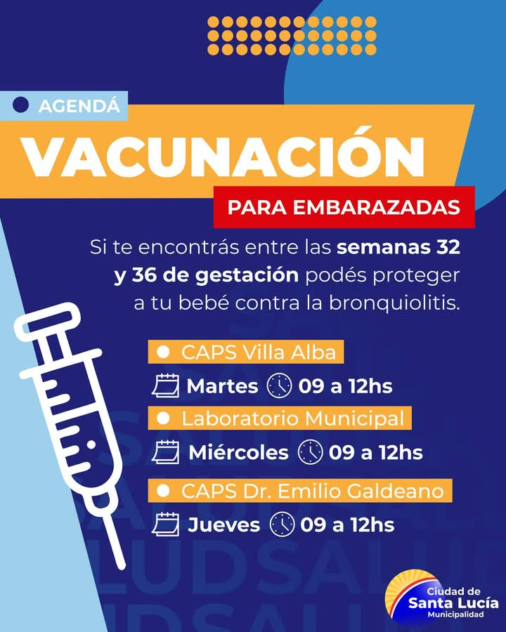  Vacunación para Embarazadas en Santa Lucía