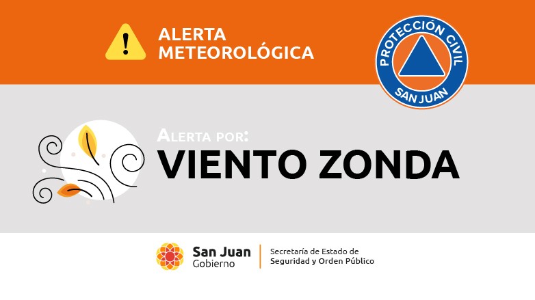 Alerta meteorológica – Viento Zonda
