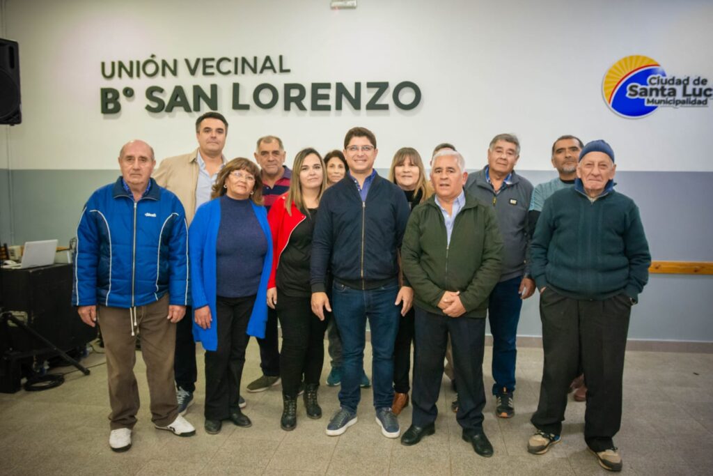 La Municipalidad de Santa Lucía inauguró la remodelación de la Unión Vecinal del barrio San Lorenzo