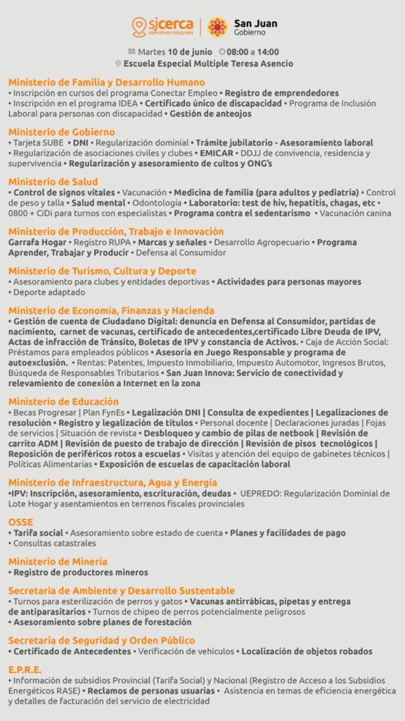 Angaco recibirá servicios de Registro Civil y Sube